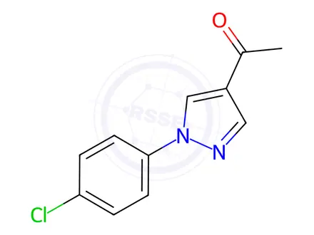 Chemical structure of 1-(1-(4-Chlorophenyl)-1H-pyrazol-4-yl)ethan-1-one