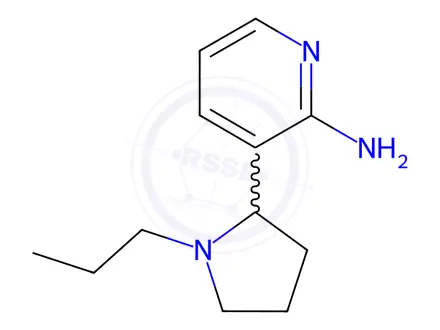 Chemical structure of 3-(1-Propylpyrrolidin-2-yl)pyridin-2-amine