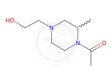 Chemical structure of 1-(4-(2-Hydroxyethyl)-2-methylpiperazin-1-yl)ethanone