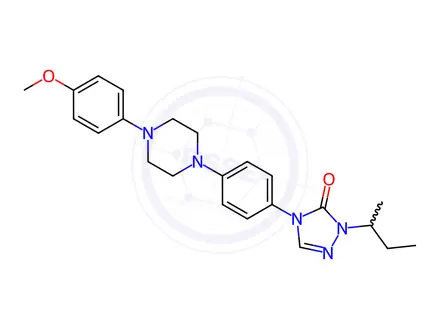 Chemical structure of Itraconazole EP Impurity A
