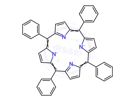 Chemical structure of 5,10,15,20-TETRAPHENYL-21H,23H-PORPHINE RUTHENIUM(II) CARBONYL