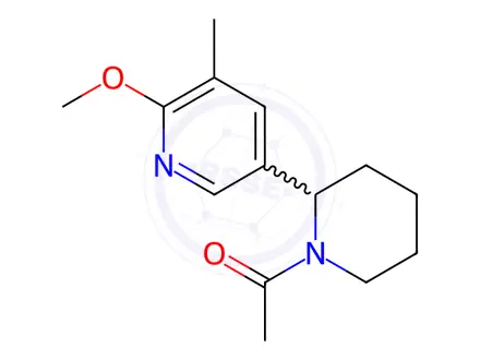 Chemical structure of 1-(2-(6-Methoxy-5-methylpyridin-3-yl)piperidin-1-yl)ethanone