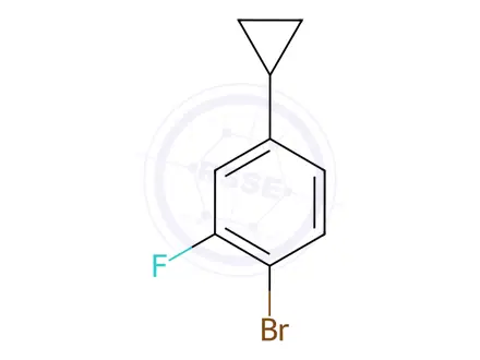 Chemical structure of 1-bromo-4-cyclopropyl-2-fluorobenzene