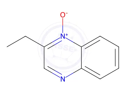 Chemical structure of Quinoxaline, 2-ethyl-, 1-oxide