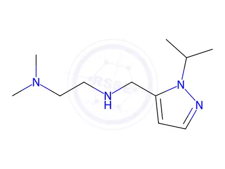 Chemical structure of N'-[(1-isopropyl-1H-pyrazol-5-yl)methyl]-N,N-dimethylethane-1,2-diamine