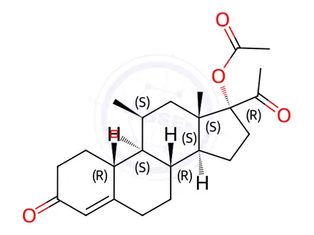Chemical structure of Progesterone Impurity 34