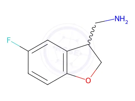 Chemical structure of (5-Fluoro-2,3-dihydrobenzofuran-3-yl)methanamine