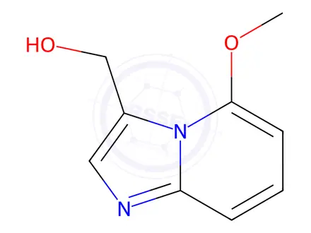 Chemical structure of Imidazo[1,2-a]pyridine-3-methanol, 5-methoxy-
