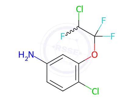 Chemical structure of 4-Chloro-3-(2-chloro-1,1,2-trifluoroethoxyaniline