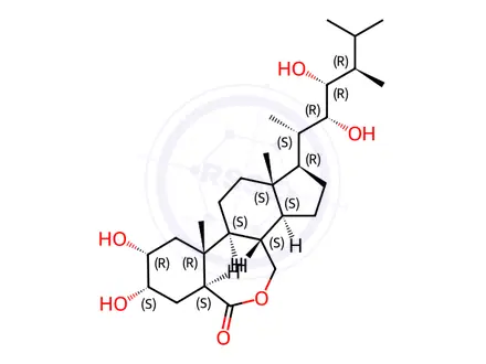 Chemical structure of 24(R)-Epi brassinolide