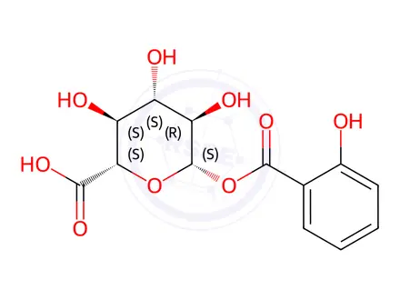 Chemical structure of Salicylic Acid Acyl-Beta-D-glucuronide