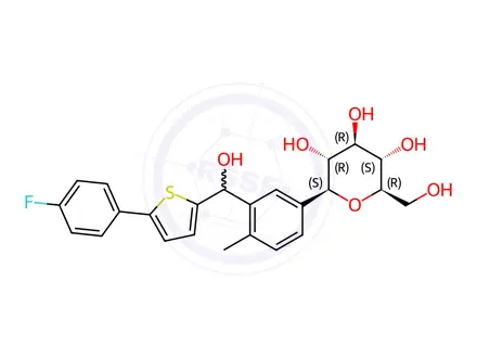 Chemical structure of Canagliflozin Impurity 24