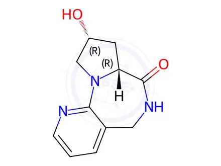 Chemical structure of (4R,6R)-4-hydroxy-2,8,14-triazatricyclo[8.4.0.0^{2,6}]tetradeca-1(10),11,13-trien-7-one