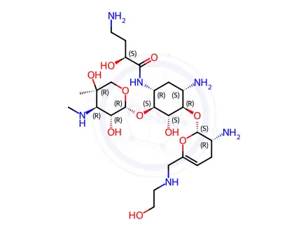 Chemical structure of Plazomicin