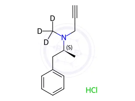 Chemical structure of S-(+)-Deprenyl-d3 Hydrochloride