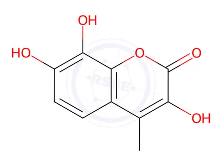 Chemical structure of Coumarin, 3,7,8-trihydroxy-4-methyl-(8CI)