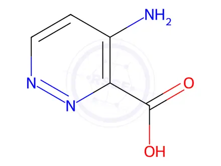 Chemical structure of 4-Aminopyridazine-3-carboxylicacid