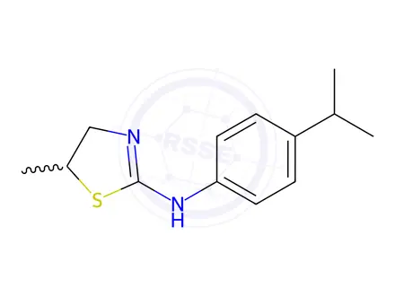 Chemical structure of (4-Isopropyl-phenyl)-(5-methyl-thiazolidin-2-ylidene)-amine