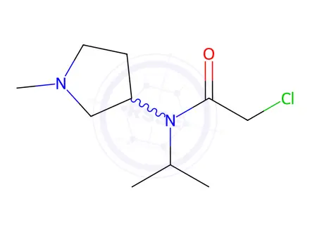 Chemical structure of 2-Chloro-N-isopropyl-N-(1-methylpyrrolidin-3-yl)acetamide