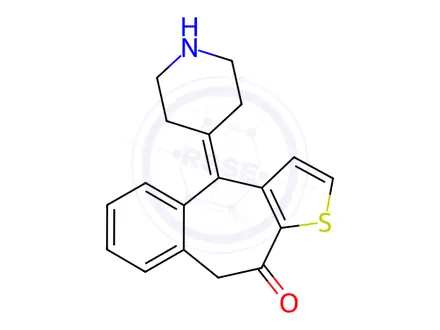Chemical structure of Ketotifen Fumarate Impurity 10 Monomer (Norketotifen)