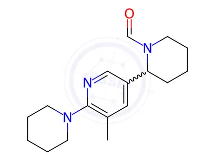 Chemical structure of 2-(5-Methyl-6-(piperidin-1-yl)pyridin-3-yl)piperidine-1-carbaldehyde