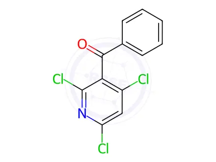 Chemical structure of phenyl(2,4,6-trichloropyridin-3-yl)Methanone