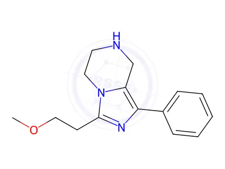Chemical structure of 3-(2-Methoxyethyl)-1-phenyl-5,6,7,8-tetrahydroimidazo[1,5-a]pyrazine