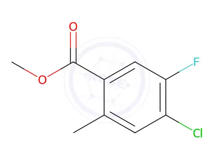 Chemical structure of Methyl 4-chloro-5-fluoro-2-methylbenzoate
