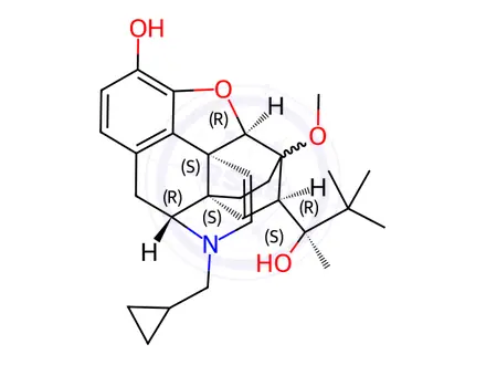 Chemical structure of 15,16-Didehydrobuprenorphine