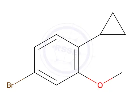 Chemical structure of 3-METHOXY-4-CYCLOPROPYLBROMOBENZENE
