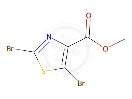 Chemical structure of Methyl 2,5-dibromothiazole-4-carboxylate