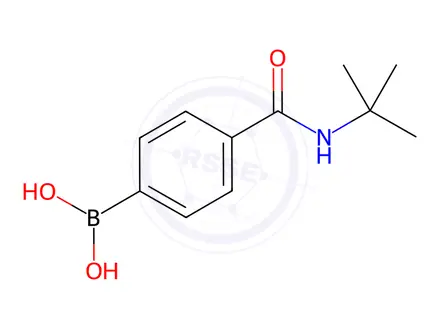 Chemical structure of [4-[[(1,1-DiMethylethyl)aMino]carbonyl]phenyl]boronic acid