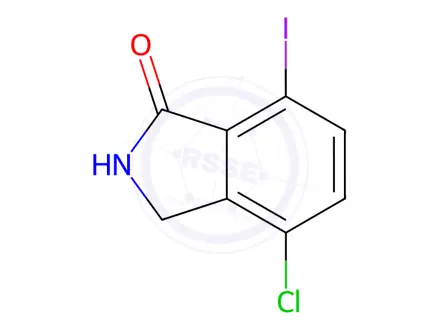 Chemical structure of 4-Chloro-7-iodoisoindolinone