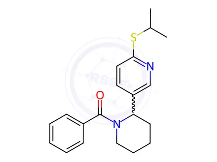 Chemical structure of (2-(6-(Isopropylthio)pyridin-3-yl)piperidin-1-yl)(phenyl)methanone