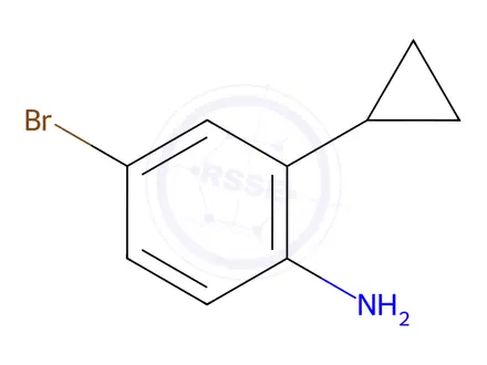 Chemical structure of 4-bromo-2-cyclopropylaniline