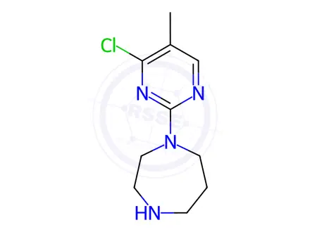 Chemical structure of 1-(4-Chloro-5-methyl-pyrimidin-2-yl)-[1,4]diazepane hydrochloride