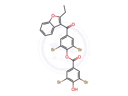 Chemical structure of Benzbromarone Impurity 5