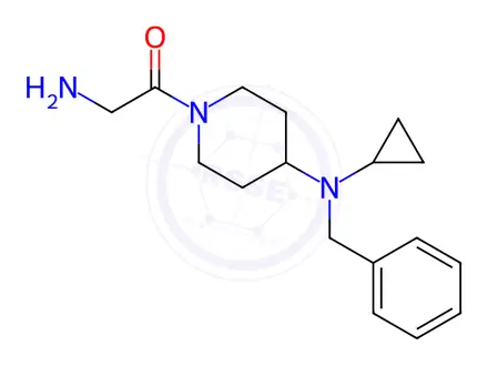 Chemical structure of 2-Amino-1-(4-(benzyl(cyclopropyl)amino)piperidin-1-yl)ethanone