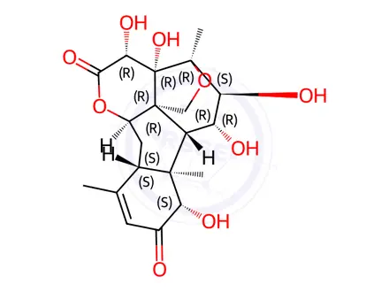 Chemical structure of Bruceine D