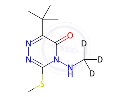 Chemical structure of N-Methyl Metribuzin-d3