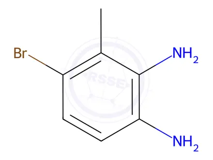 Chemical structure of 4-bromo-3-methylbenzene-1,2-diamine