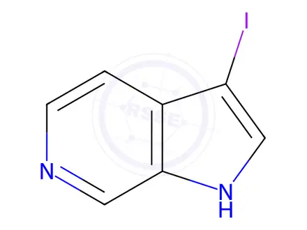 Chemical structure of 3-Iodo-1H-pyrrolo[2,3-c]pyridine