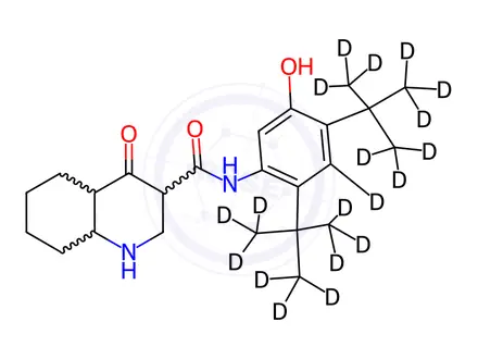Chemical structure of Ivacaftor-d19
