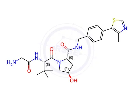 Chemical structure of (S,R,S)-AHPC-C1-NH2