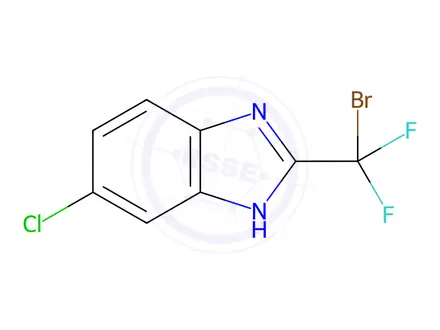 Chemical structure of 2-(Bromodifluoromethyl)-5-chloro-1H-benzo[d]imidazole