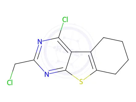 Chemical structure of 3-Chloro-5-(chloromethyl)-8-thia-4,6-diazatricyclo[7.4.0.0,2,7]trideca-1(9),2,4,6-tetraene