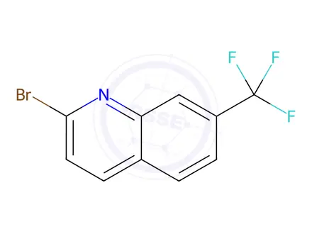 Chemical structure of 2-Bromo-7-(trifluoromethyl)quinoline