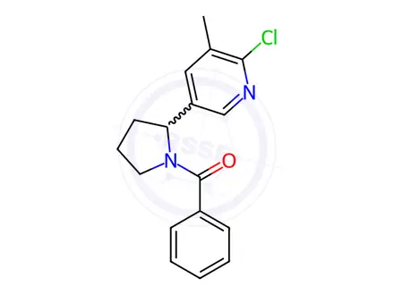Chemical structure of (2-(6-Chloro-5-methylpyridin-3-yl)pyrrolidin-1-yl)(phenyl)methanone