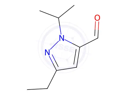 Chemical structure of 3-Ethyl-1-isopropyl-1H-pyrazole-5-carbaldehyde