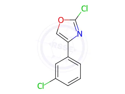 Chemical structure of Oxazole, 2-chloro-4-(3-chlorophenyl)-